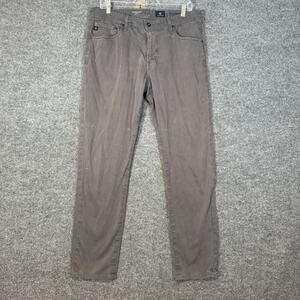 Adriano Goldschmied Pants Mens 34x31 Gray The Graduate Tailored Leg Chinos